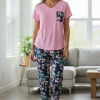 Conjunto pantalon mujer bolsillo piel de durazno rosado Paulinas