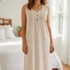 Batola estampada manga sisa para mujer color beige | Paulina's