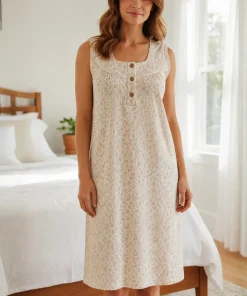 Batola estampada manga sisa para mujer color beige | Paulina's