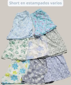 Estampados variados de shorts de pijama para mujer en oferta.